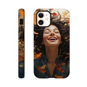 Pure Happiness Joyful Girl Phone Case - Tough case, Apple - iPhone 12 Mini