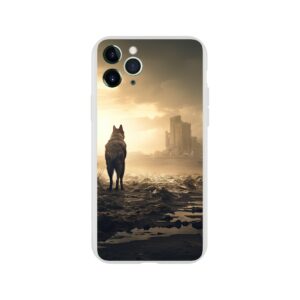 Lone Wolf Post-Apocalyptic World Phone Case - Flexi case, Apple - iPhone 11 Pro