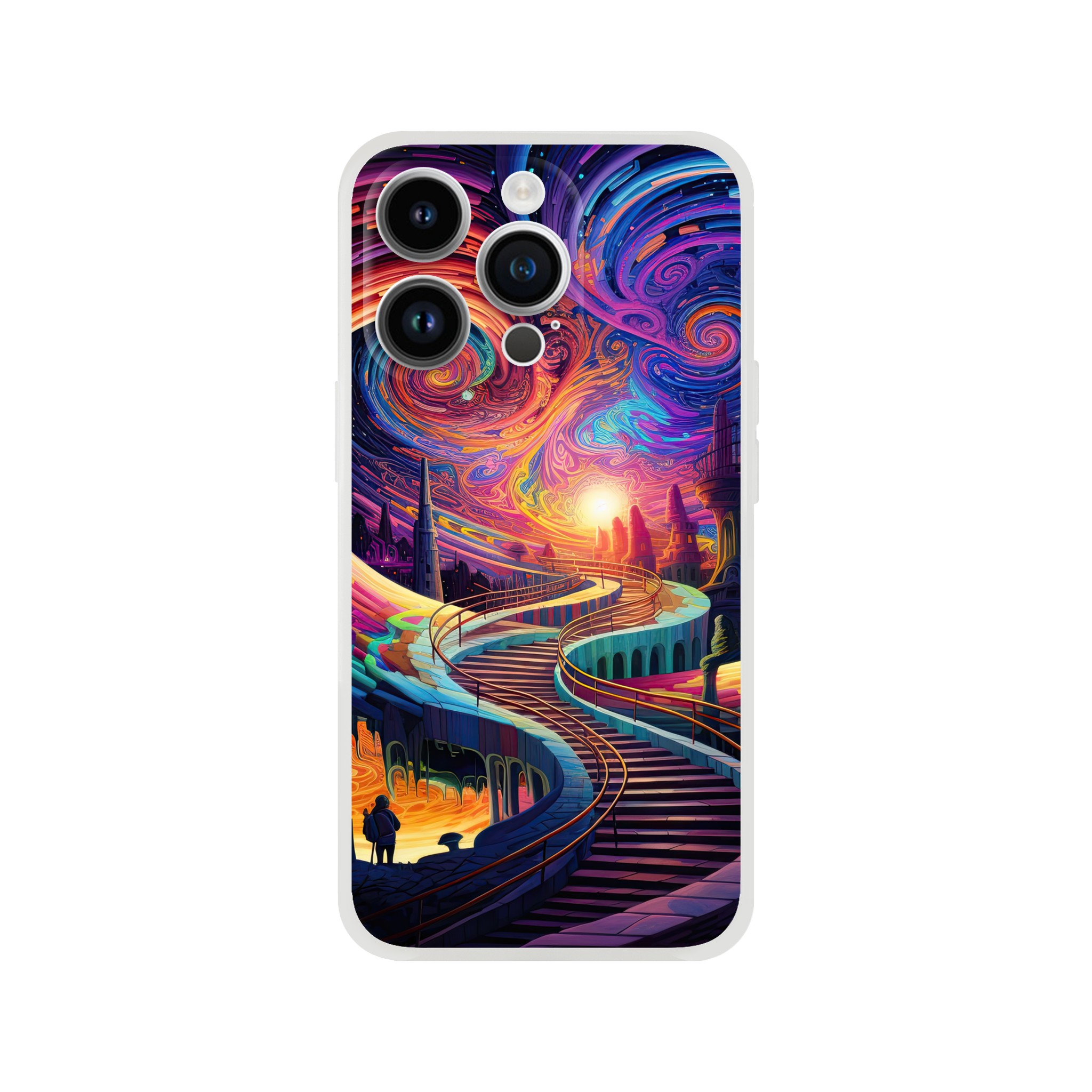 Trippy Colorful Adventure Phone Case – Flexi case, Apple – iPhone 14 Pro