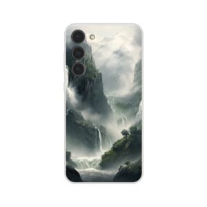 Mountain Waterfalls Rugged Phone Case - Flexi case, Samsung - Galaxy S23 Plus