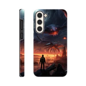 There Be Monsters Sci-fi Phone Case - Tough case, Samsung - Galaxy S23 Plus