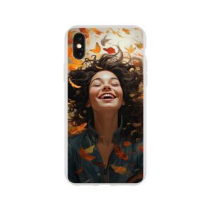Pure Happiness Joyful Girl Phone Case - Flexi case, Apple - iPhone XS