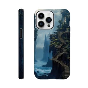 Cliffside Kingdom Landscape Phone Case - Tough case, Apple - iPhone 14 Pro Max