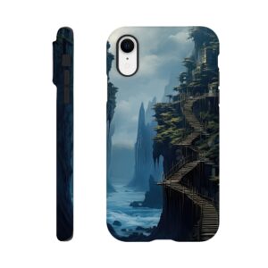 Cliffside Kingdom Landscape Phone Case - Tough case, Apple - iPhone XR