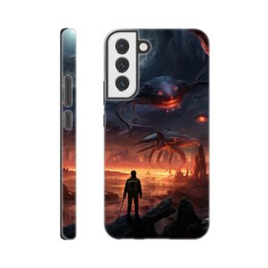 There Be Monsters Sci-fi Phone Case - Tough case, Samsung - Galaxy S22 Plus