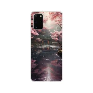 Secret Cherry Blossom Temple Phone Case - Flexi case, Samsung - Galaxy S20 Plus