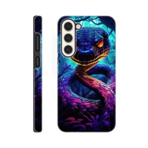 Psychedelic Snake Ultraviolet Colors Phone Case - Tough case, Samsung - Galaxy S23 Plus