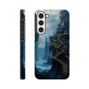 Cliffside Kingdom Landscape Phone Case - Tough case, Samsung - Galaxy S23 Plus