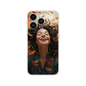 Pure Happiness Joyful Girl Phone Case - Flexi case, Apple - iPhone 14 Pro