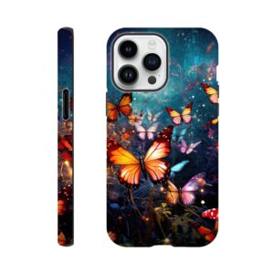 Butterflies of Light Colorful Phone Case - Tough case, Apple - iPhone 14 Pro Max