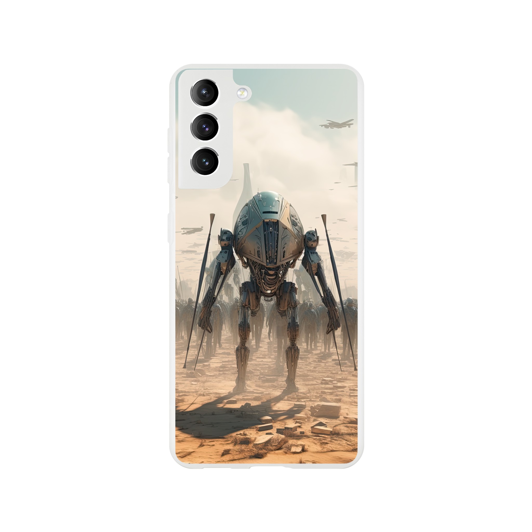Future War Sci-Fi Futuristic Phone Case – Flexi case, Samsung – Galaxy S21