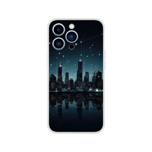 City Skyline Night Constellations Phone Case - Flexi case, Apple - iPhone 13 Pro