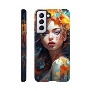 Girl Painted in Color Phone Case - Tough case, Samsung - Galaxy S21