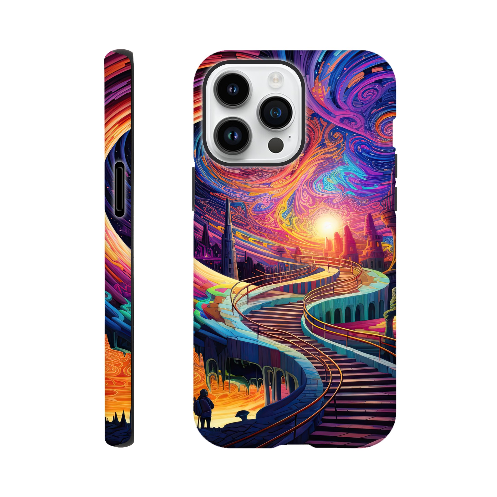 Trippy Colorful Adventure Phone Case – Tough case, Apple – iPhone 14 Pro Max