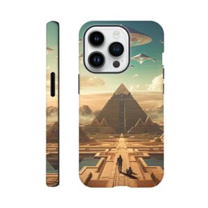 Sci-Fi Futuristic Egypt Phone Case - Tough case, Apple - iPhone 14 Pro