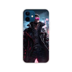 Cool Cyberpunk Dude Phone Case - Flexi case, Apple - iPhone 12