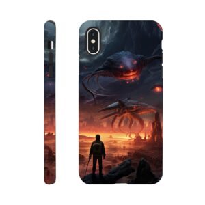 There Be Monsters Sci-fi Phone Case - Tough case, Apple - iPhone XS Max