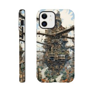 Surreal City Abstract Phone Case - Tough case, Apple - iPhone 12