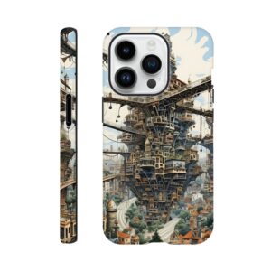 Surreal City Abstract Phone Case - Tough case, Apple - iPhone 14 Pro