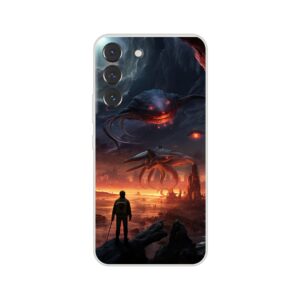 There Be Monsters Sci-fi Phone Case - Flexi case, Samsung - Galaxy S22