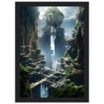Sci-Fi Concept World Framed Print