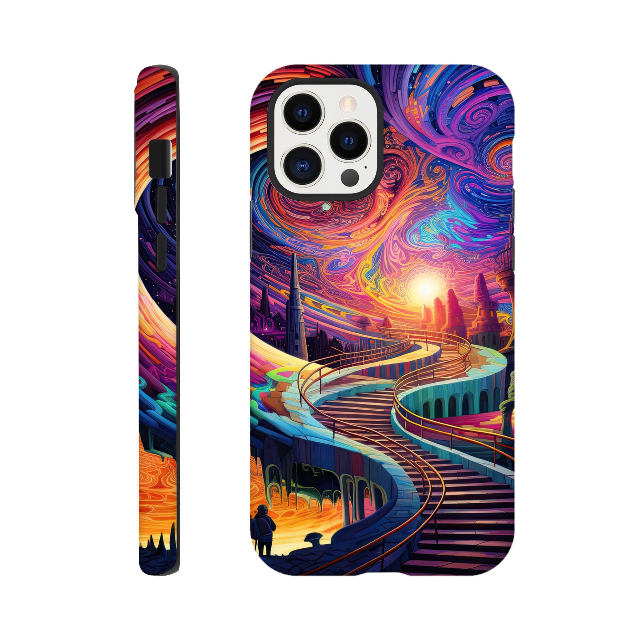 Trippy Colorful Adventure Phone Case – Tough case, Apple – iPhone 12 Pro