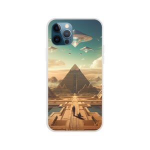 Sci-Fi Futuristic Egypt Phone Case - Flexi case, Apple - iPhone 12 Pro