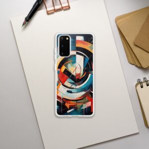Abstract Colorful Painted Blue Phone Case - Flexi case, Samsung - Galaxy S20