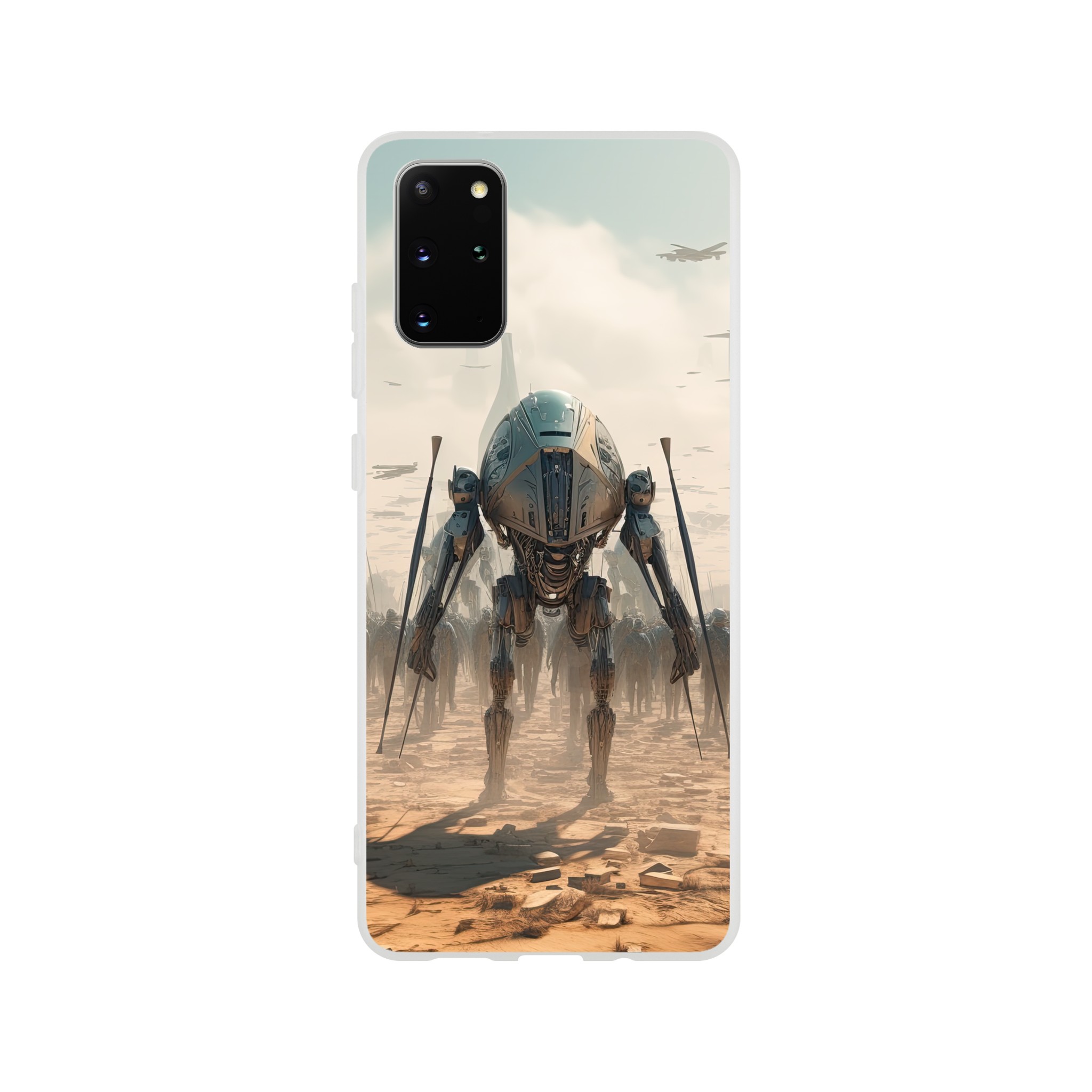 Future War Sci-Fi Futuristic Phone Case – Flexi case, Samsung – Galaxy S20 Plus