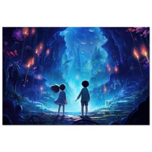 A World of Wonder - Anime Style Canvas Print - 60x90 cm / 24x36″, Slim