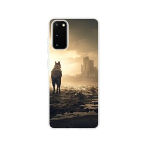 Lone Wolf Post-Apocalyptic World Phone Case - Flexi case, Samsung - Galaxy S20