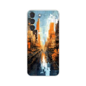 Abstract City Paint Splatter Phone Case - Flexi case, Samsung - Galaxy S22