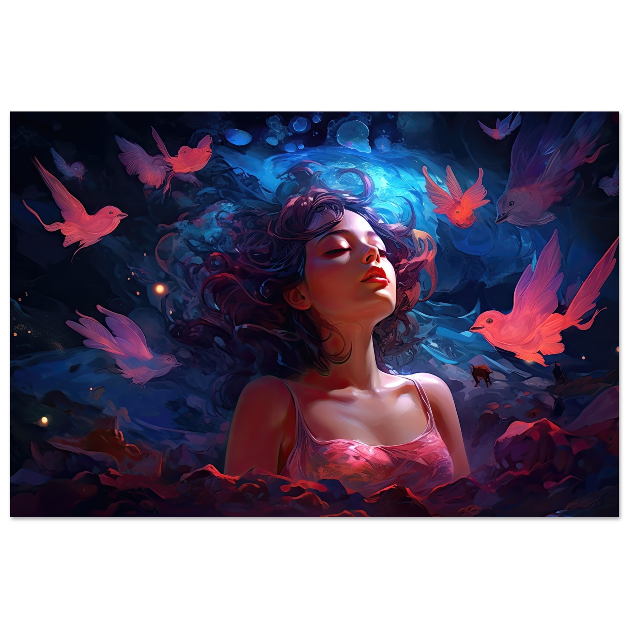 Sweet Dreams Beautiful Art Poster – 60×90 cm / 24×36″