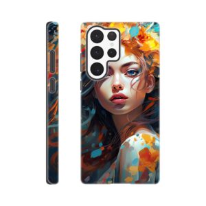 Girl Painted in Color Phone Case - Tough case, Samsung - Galaxy S22 Ultra