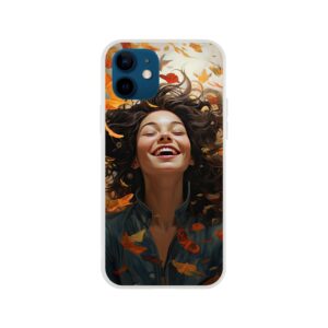 Pure Happiness Joyful Girl Phone Case - Flexi case, Apple - iPhone 12