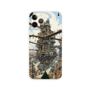 Surreal City Abstract Phone Case - Flexi case, Apple - iPhone 12 Pro Max