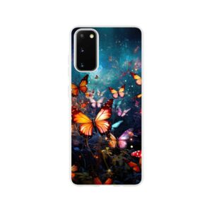 Butterflies of Light Colorful Phone Case - Flexi case, Samsung - Galaxy S20