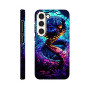 Psychedelic Snake Ultraviolet Colors Phone Case - Tough case, Samsung - Galaxy S23