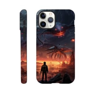 There Be Monsters Sci-fi Phone Case - Tough case, Apple - iPhone 11 Pro