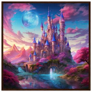 Colorful Fairy Tale Castle Framed Print