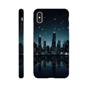 City Skyline Night Constellations Phone Case - Tough case, Apple - iPhone XS Max