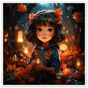 Enchanted World – Girl – Framed Print
