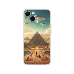 Sci-Fi Futuristic Egypt Phone Case - Flexi case, Apple - iPhone 14