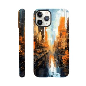 Abstract City Paint Splatter Phone Case - Tough case, Apple - iPhone 11 Pro