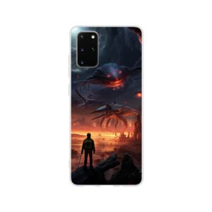 There Be Monsters Sci-fi Phone Case - Flexi case, Samsung - Galaxy S20 Plus