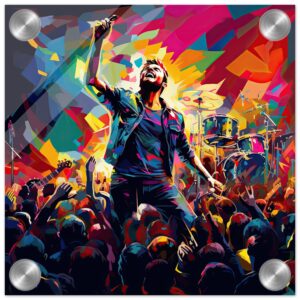 Concert in Color - Pop Art Acrylic Print - 20x20 cm / 8x8″