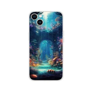 Underwater Paradise Ocean Phone Case - Flexi case, Apple - iPhone 14 Plus