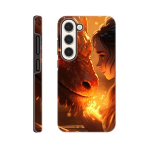 Magical Friendship – Girl and Dragon – Phone Case - Tough case, Samsung - Galaxy S23
