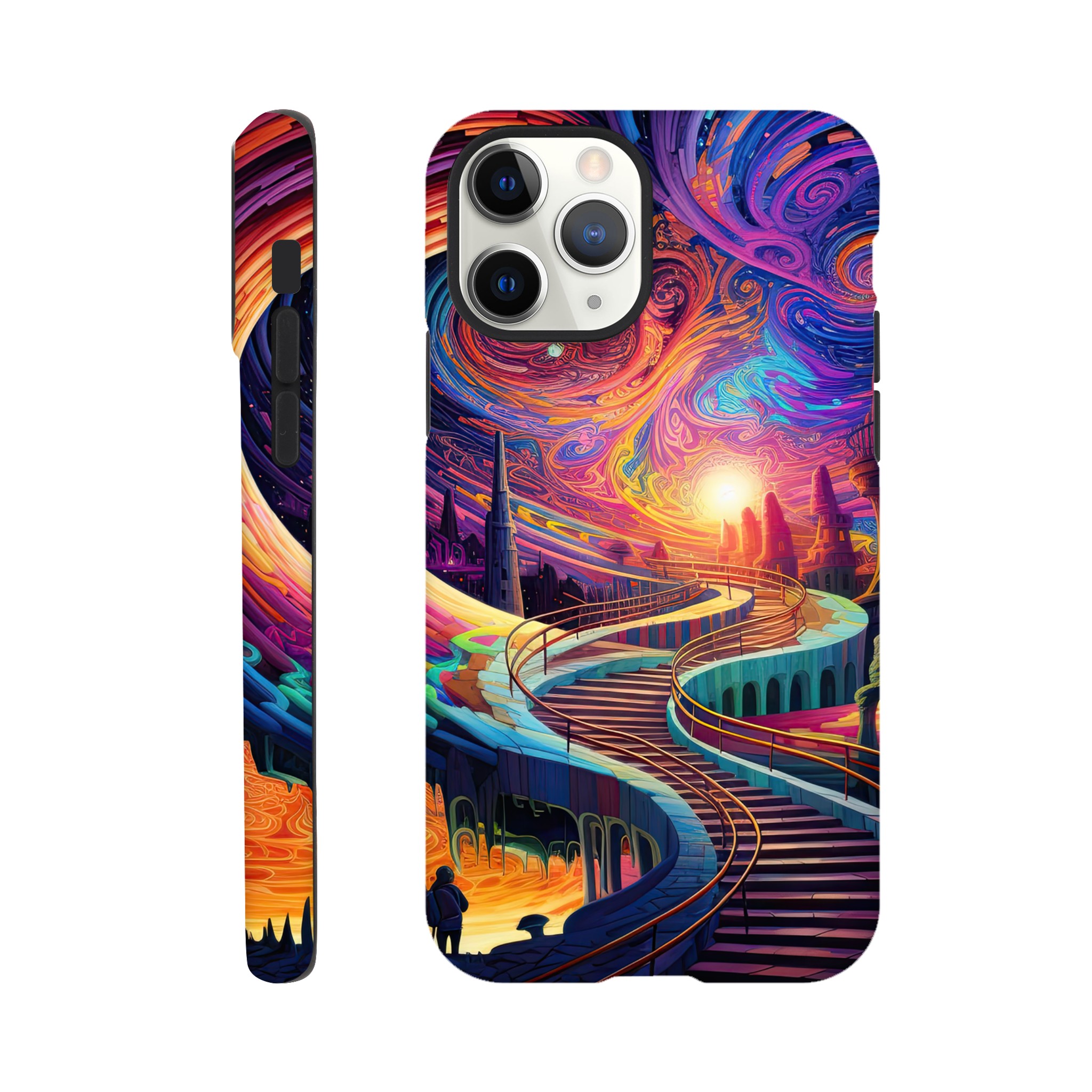 Trippy Colorful Adventure Phone Case – Tough case, Apple – iPhone 11 Pro
