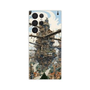 Surreal City Abstract Phone Case - Flexi case, Samsung - Galaxy S22 Ultra